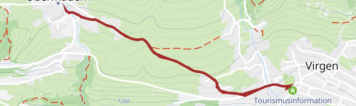 Route map: Themenweg "Kreuzweg Virgen"